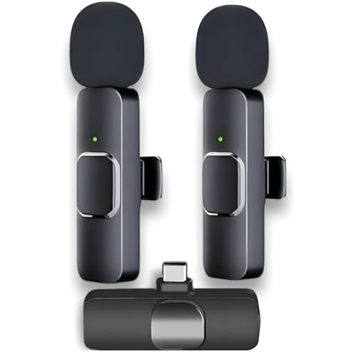 Microfone Lapela Sem Fio USB Tipo C: Praticidade e Qualidade